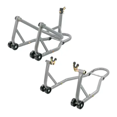 KCT Rear Paddock & Front Head Stock Motorbike Stands Heavy Duty Carbon Steel