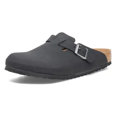 Birkenstock Original Boston Leather Narrow Width Black