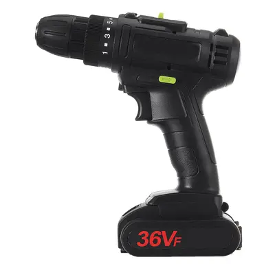 (One Battery, US Plug) 21V 1500mAH LED Light Electric Drill Driver Cordless Rechargeable Hand Dr