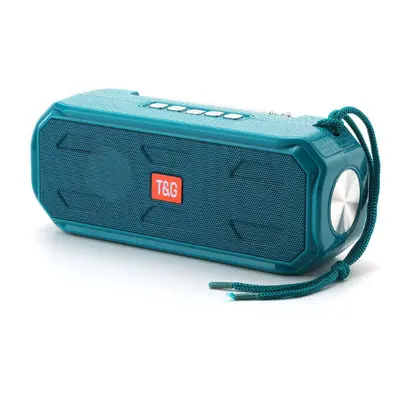 (Green) Bluetooth Speaker Stereo Bass Music Box Support TF FM Radio USB AUX With Flashlight Port