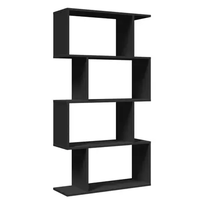 (black, x x cm) vidaXL Room Divider Bookcase 6-Tier Shelf Bookshelf Engineered Wood