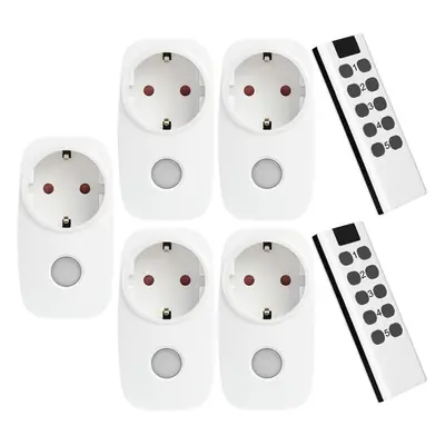 (#8) Smart Remote Control Socket Set Universal EU Outlet With Night Light Outlet Wireless Mhz Co