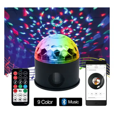 LED RGB Music Player Disco Ball Light Club Stage Light Voice Remote Control +USB