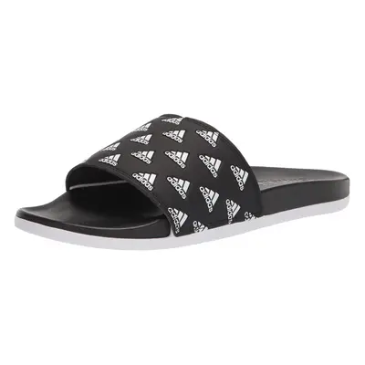 adidas Unisex Adilette Comfort Slide Sandal Core Black/White/White