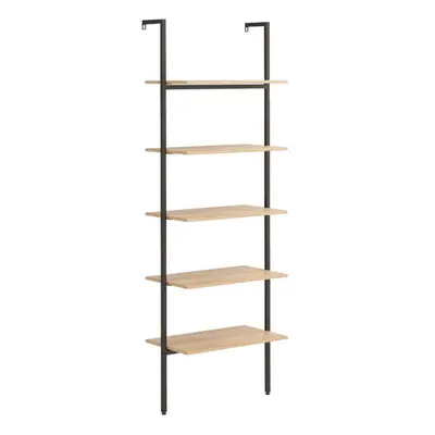 (light brown, x x cm) vidaXL Leaning Shelf Bookcase Bookshelf Shelving Unit Storage Rack Organis