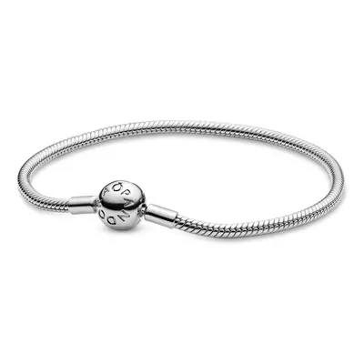 Pandora Jewelry Smooth Moments Snake Chain Charm Sterling Silver Brace