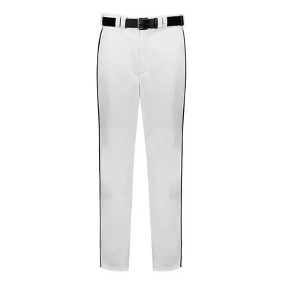 Russell R11LGM.WBK.XL Adult Piped Diamond Series 2.0 Baseball Pant, White & Black - Extra Large