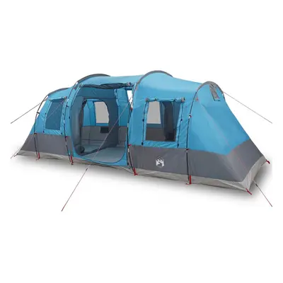 (blue) vidaXL Family Tent Tunnel 6-Person Camping Tent Lightweight Tent Waterproof