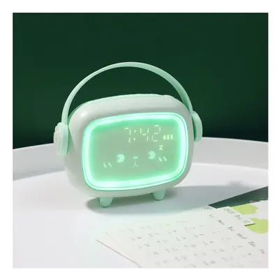 (Green) Time Angel Alarm Clock Multi-function LED Digital Clock Children's Creative Electronic S