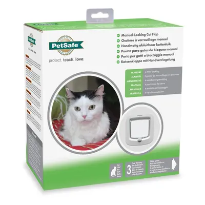 Petsafe Manual Way Locking Cat Flap White