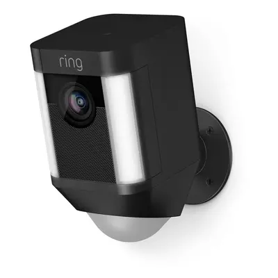 Ring Spotlight Cam 1080p Outdoor Wi-Fi Camera with Night Vision (Battery-Powered, Black)