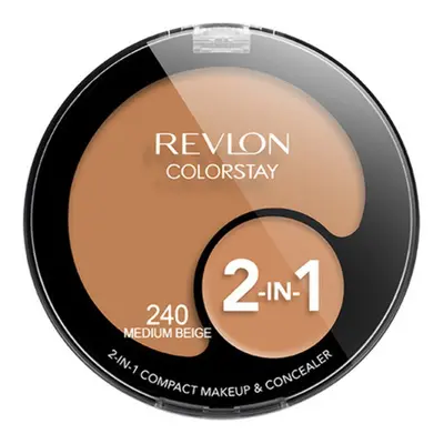 Revlon ColorStay 2-in-1 Compact Makeup & Concealer Medium Beige