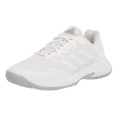 adidas Women's GameCourt Tennis Shoe White/White/Grey