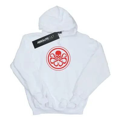 (XL, White) Marvel Mens Hydra Logo Hoodie