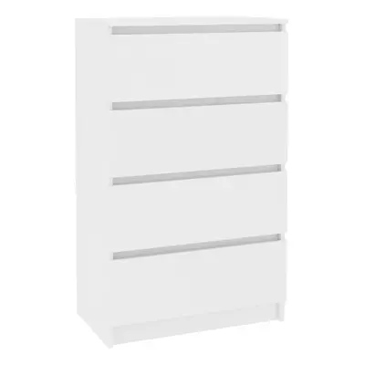 vidaXL Sideboard White Engineered Wood Storage Drawer Side Cabinet Furniture