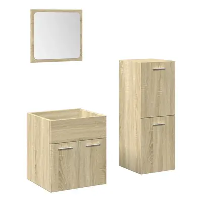 (41 x 38.5 x cm) vidaXL Bathroom Furniture Set Sink Cabinet Engineered Wood