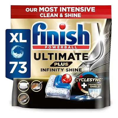 Finish Ultimate Plus Infinity Shine Dishwasher Tablets bulk |Scent: Fresh | Dishwasher Tabs | Fo