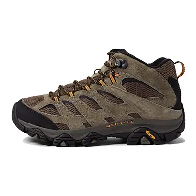 Merrell Mens Moab Mid Hiking Boot Walnut Wide