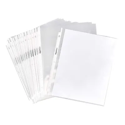 Amazon Basics Clear Sheet Protector for Ring Binder 8.5"" x 11"" - 500-Pack