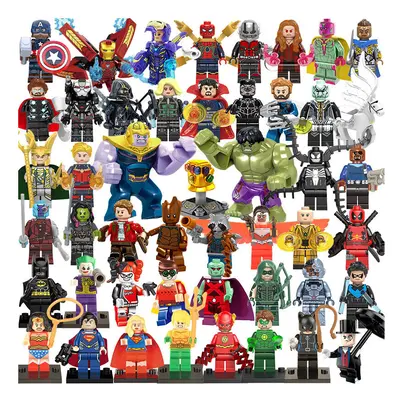 48PCS DC Marvel Superheroes Minifigures Toys