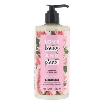 Love Beauty and Planet, Delicious Glow Body Lotion, Murumuru Butter & Rose, 13.5 fl oz (400 ml)