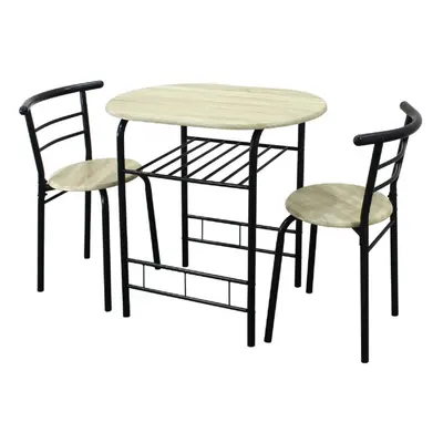 Kitchen Breakfast Bar Table Set with Stools & Rack Dining Set G-0101