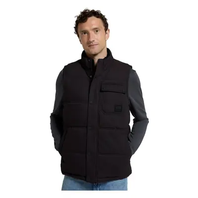 (XL, Black) Animal Mens Fistral Quilted Borg Lined Gilet