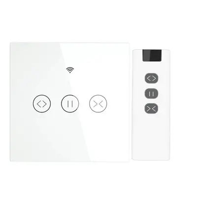 WiFi Smart Touch Curtain Blinds Roller Shutter Switch With RF Remote Controller Tuya App Remote 