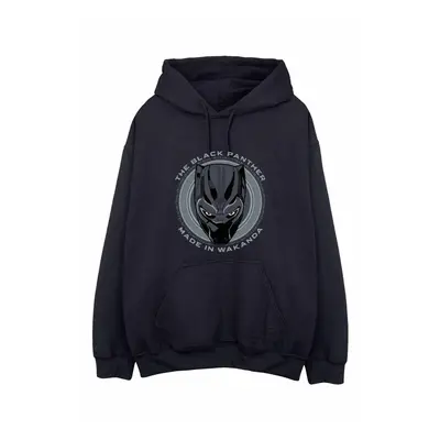 (M, Black) Black Panther Mens Made In Wakanda Cotton Hoodie