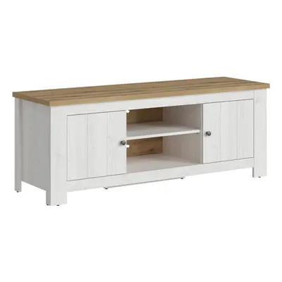 Celesto Door TV Unit in White and Oak