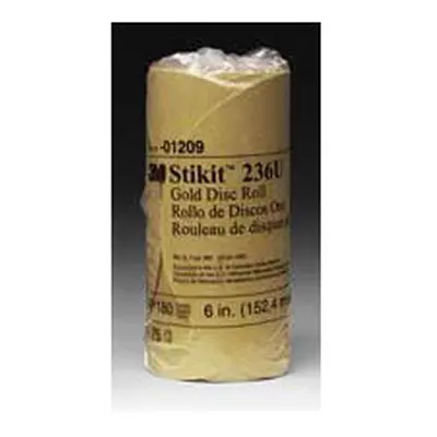 3M Stikit Gold Disc Roll 236U in P180 Grade Discs Per R