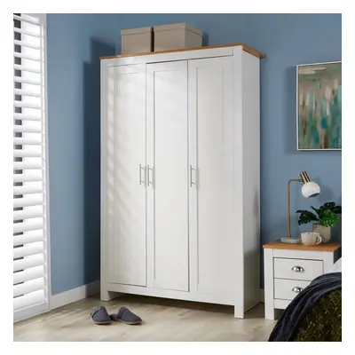 Home Source Camden Door Wardrobe Bedroom Storage Unit White