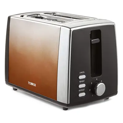 Tower Kitchen Appliance COPPER OMBRE Alloy Steel Watt Slice Toaster