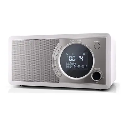 Sharp DR-450(WH) 6W DAB+ FM Bed Side Radio with Bluetooth & LED Display - White