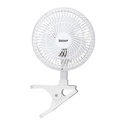 Igenix DF0006 Clip on Desk Fan, Inch, Speed, Quiet Operation, Ideal for Home and Office Use, Por