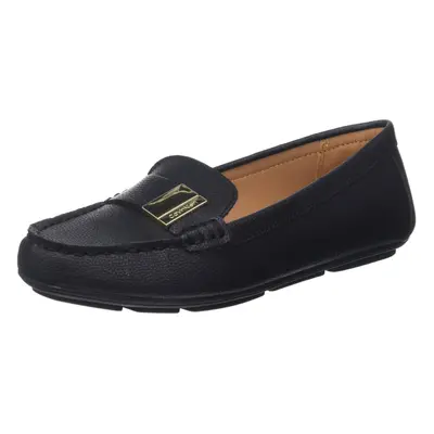 Calvin Klein Women's Lisa Loafer Flat Black Leather 6.5