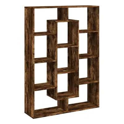 (smoked oak, x x cm) vidaXL Book Cabinet Bookcase Storage Shelf Bookshelf Book Rack Engineered W