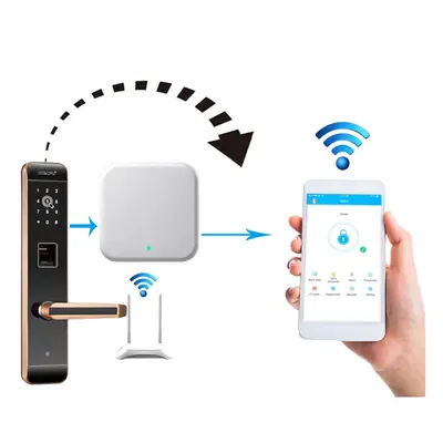 Portable Door Lock Gateway WIFI APP Internet Smart Remote Control Lock Gateway