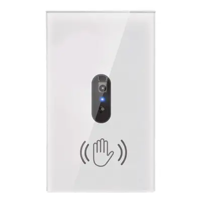 (US Plug) Wall Infrared Sensor Switch Infrared Sensor No Need to Touch Glass Panel Light Switch