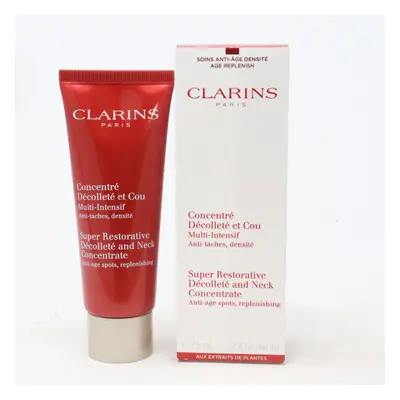 Clarins Super Restorative Decollete And Neck Concentrate 2.4oz New With Box