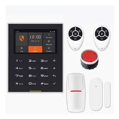 (Kits, UK Plug) 2G WIFI GSM Smart Wireless Home Security Alarm Burglar System Support IOS and An