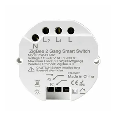 (2CH) Smart Light Switch DIY Module SmartThings Tuya Control Alexa Google Home Way Way