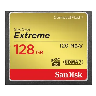 SanDisk Extreme 128GB CompactFlash Memory Card UDMA Speed Up To 120M