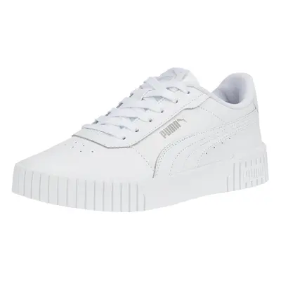 PUMA Women's CARINA 2.0 Sneaker Puma White-Puma White-Puma Silver 8.