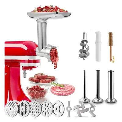 Meat Grinder Attachment for All Kitchenaid Stand Mixers - Durable Stainless Steel Food Grinder A