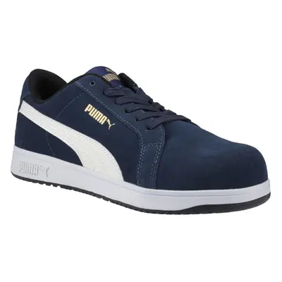 (8 UK, Navy) Puma Safety Mens Iconic Suede Low Safety Trainers