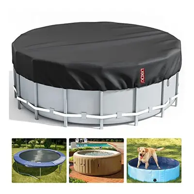 Round Pool Cover 8101215ft Round Pool Cover Portable Pool Cover Protector Oxford Cloth Material 