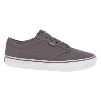 (10, Pewter/White) Vans Mens Atwood Low Top Casual Canvas Trainers Sneakers Shoes