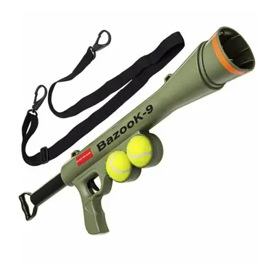 Dog Tennis Ball Gun Launcher w/2 Squeaky Balls