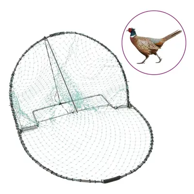 (50 cm) vidaXL Bird Trap Humane Live Hunting Cage Trap for Small Birds Green Steel